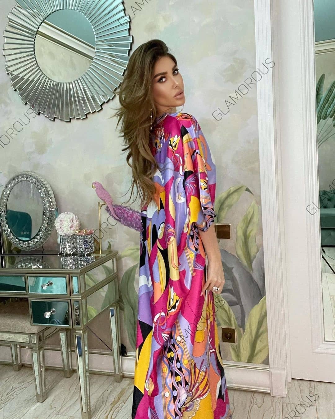 Vestido de Seda en Morado