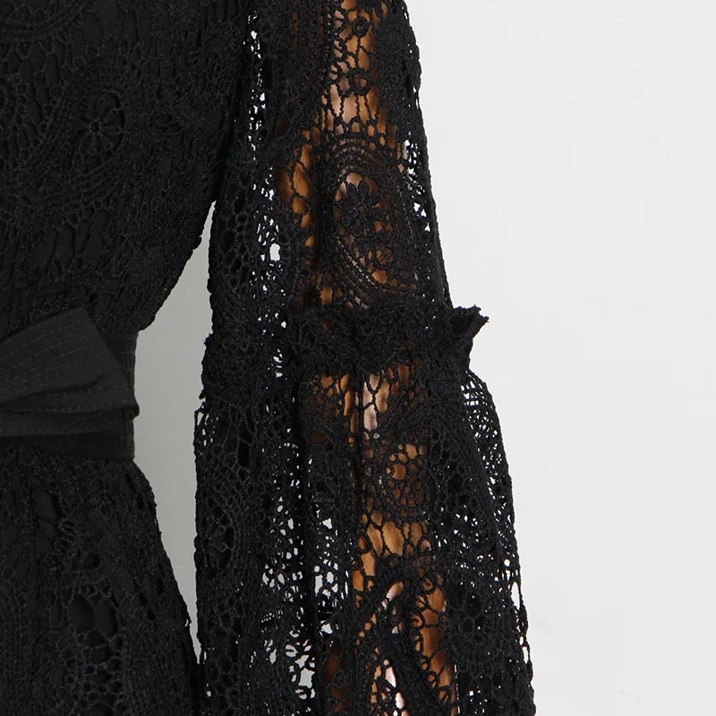 Abito in pizzo patchwork Hanna 
