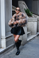 Luxury Multitone Fox Fur Jacket