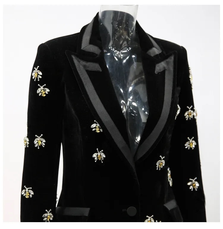 Black Velvet Blazer