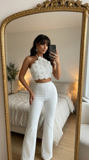 3D Rose Bandage Two-Piece Set