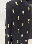 Embellished Maxi Dress with Cropped Jacket