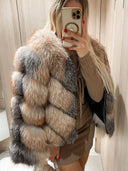 Sassy Fox Fur Genuine Leather Jacket