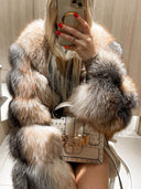 Sassy Fox Fur Genuine Leather Jacket