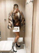 Sassy Fox Fur Genuine Leather Jacket