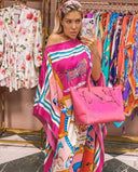 Abito in Seta Fucsia