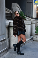 Fox Fur & Genuine Leather Jacket