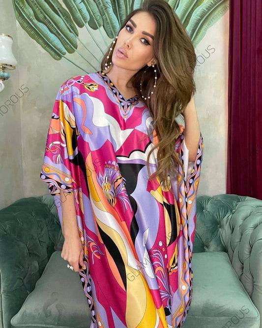 Vestido de Seda en Morado