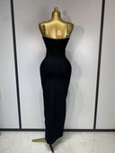 Studded Bandage Midi Dress