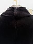 Completo in Velluto Nero con Top Decorato di Cristalli & Minigonna