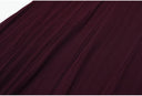 Burgundy Rib-Knit Belted Maxi Dress with Contrast Collar & Pearl Buckle