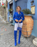 BLAZER DOPPIOPETTO IN BLU REALE 
