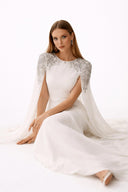 Beaded Split Evening Dress