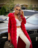 CARDIGAN IN CASHMERE/MAGLIA DI VOLPE ROSSO