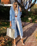 CARDIGAN IN CASHMERE/MAGLIA DI VOLPE IN BLU