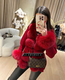 Bombshell Fox Fur Cardigan