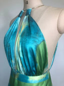 Ocean Mist Watercolor Gown