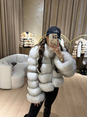 Tamara Fox Fur Genuine Leather Jacket