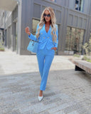 Ghena Blue Two-Piece Set