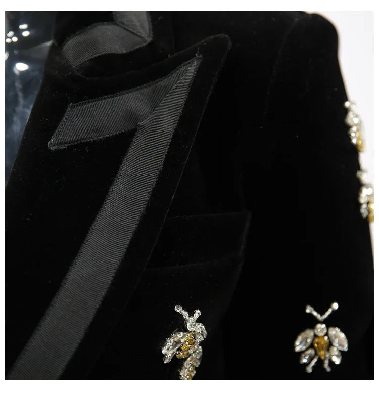 Black Velvet Blazer