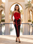 Rosé Bloom Bandage Dress