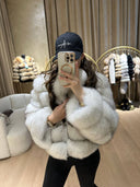 Tamara Fox Fur Genuine Leather Jacket