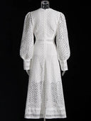 Abito in pizzo patchwork Kloé 