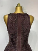 Chocolate Bronze Shimmer Bandage Dress