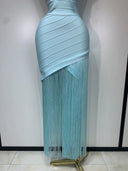 Aurora Fringe Bandage Dress