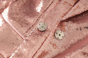 Set da due pezzi con paillettes Larissa color champagne 