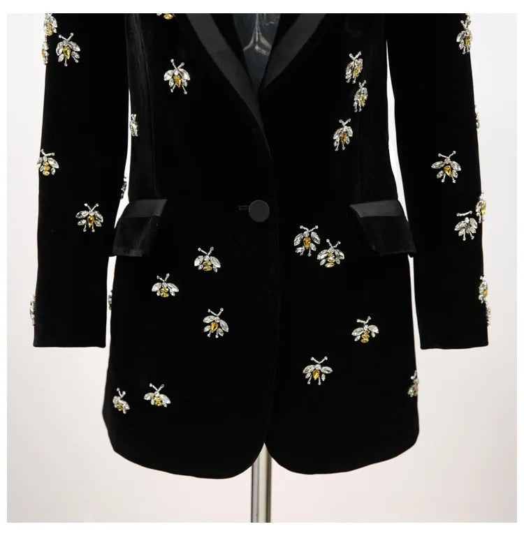 Black Velvet Blazer