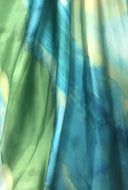 Ocean Mist Watercolor Gown