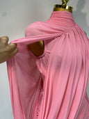 Blush Draped Mini Dress
