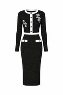 Embellished Knit Two-Piece Set
