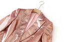 Set da due pezzi con paillettes Larissa color champagne 