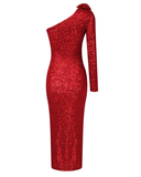 Abito midi con paillettes 