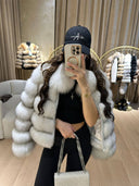 Tamara Fox Fur Genuine Leather Jacket