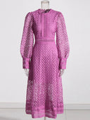 Abito in pizzo patchwork Kloé 