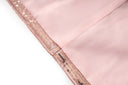 Set da due pezzi con paillettes Larissa color champagne 