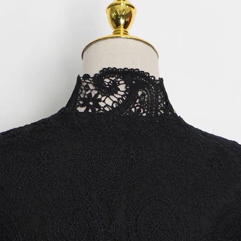 Abito in pizzo patchwork Hanna 