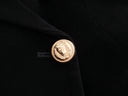 BLAZER DOPPIOPETTO IN VELLUTO NERO 
