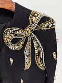 Embellished Maxi Dress with Cropped Jacket