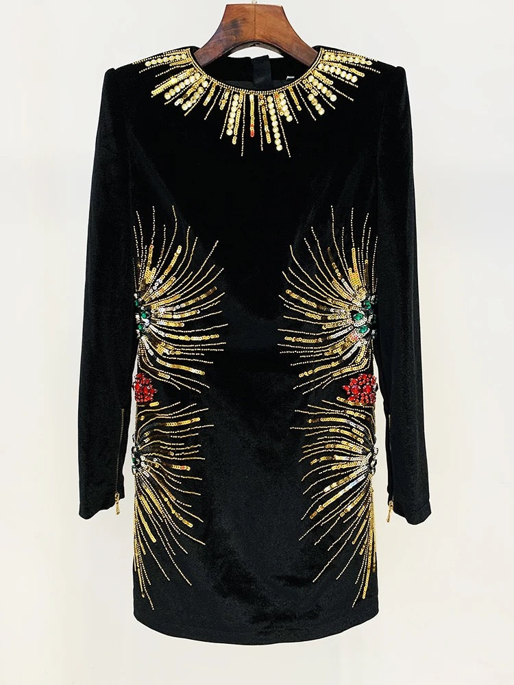 Bling Velvet Dress