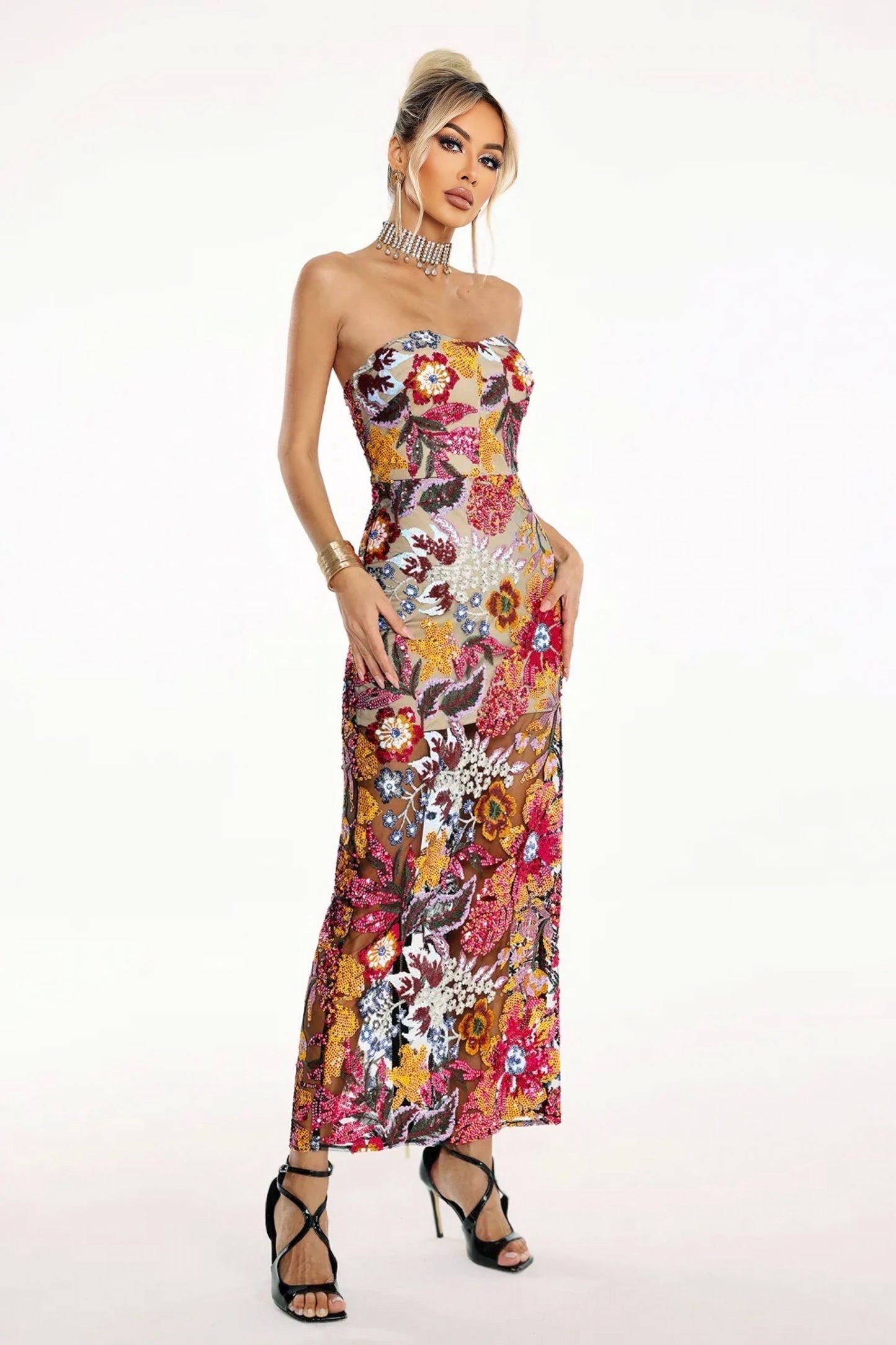 Mirna Midi Sequin Dress