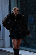 Fox Fur & Genuine Leather Jacket