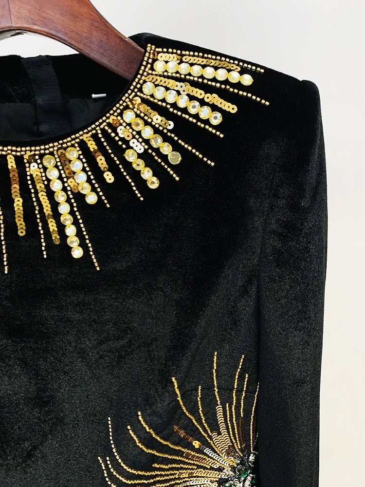 Bling Velvet Dress