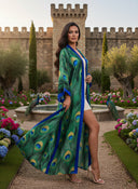 Hana Patchwork Silk Abaya