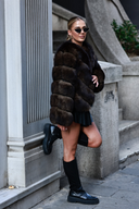 Fox Fur & Genuine Leather Jacket