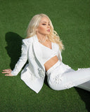 Set due pezzi Jovani bianco