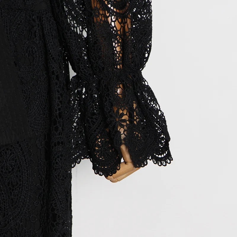 Abito in pizzo patchwork Hanna 